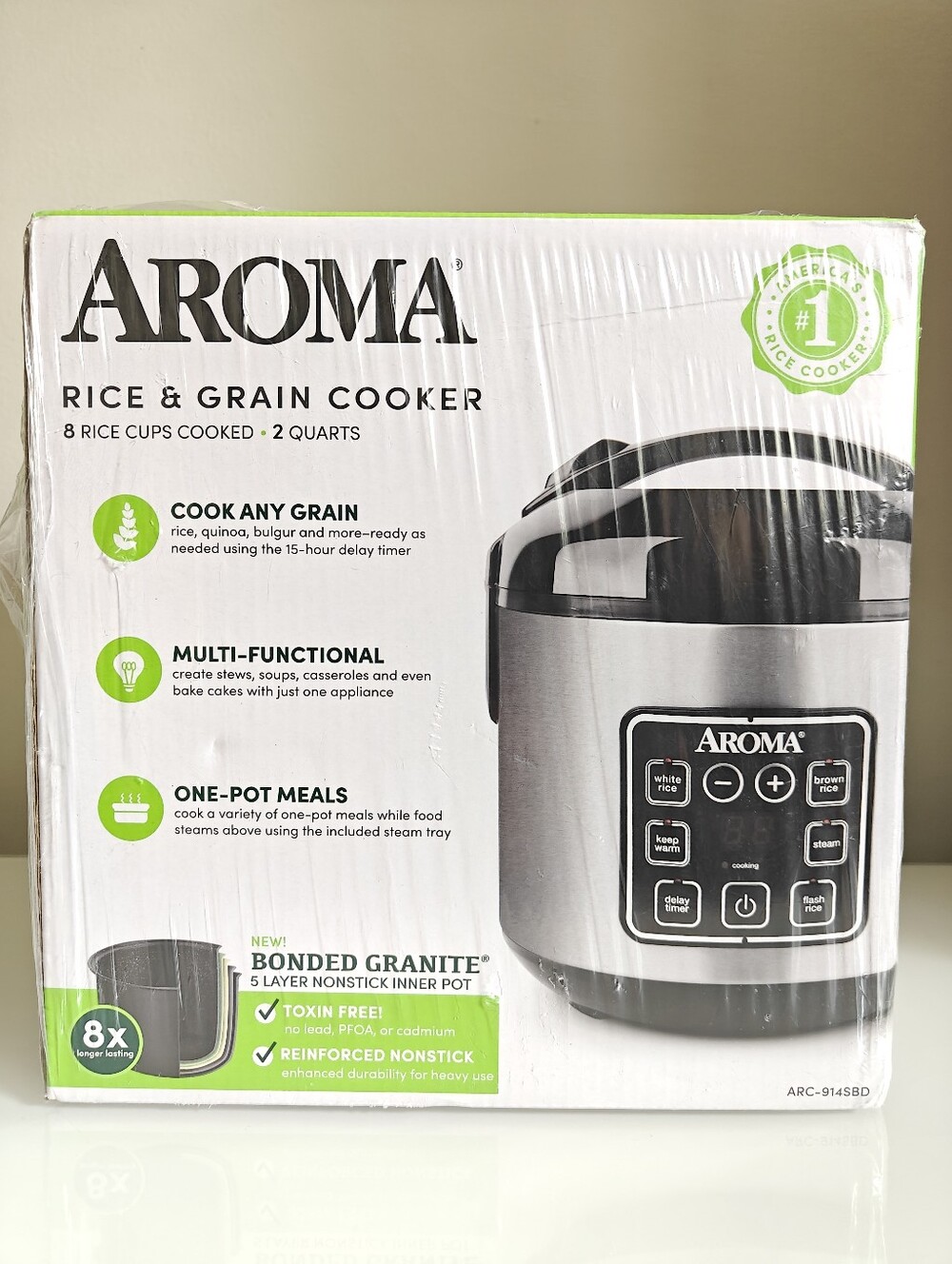AROMA 8 Cup Rice & Grain Cooker
